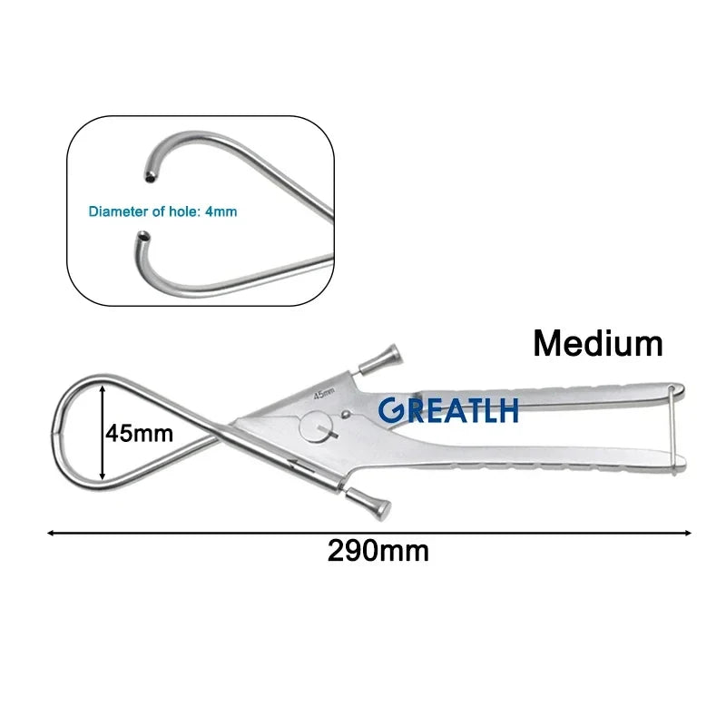Greatlh Bone Wire Passers Guide Device Stainless Steel for Dogs