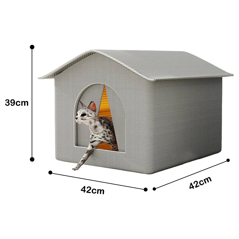 Waterproof Outdoor Pet House Thickened Cat Nest – 6 Colors