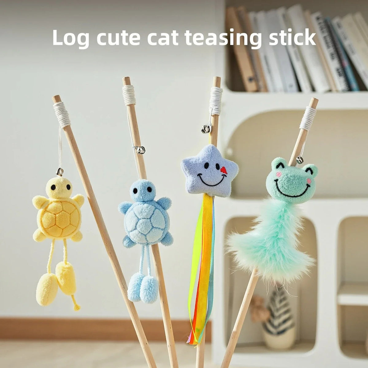 Cat Toys Wooden Toy for Cats Teaser Stick - MyPetDollar.com