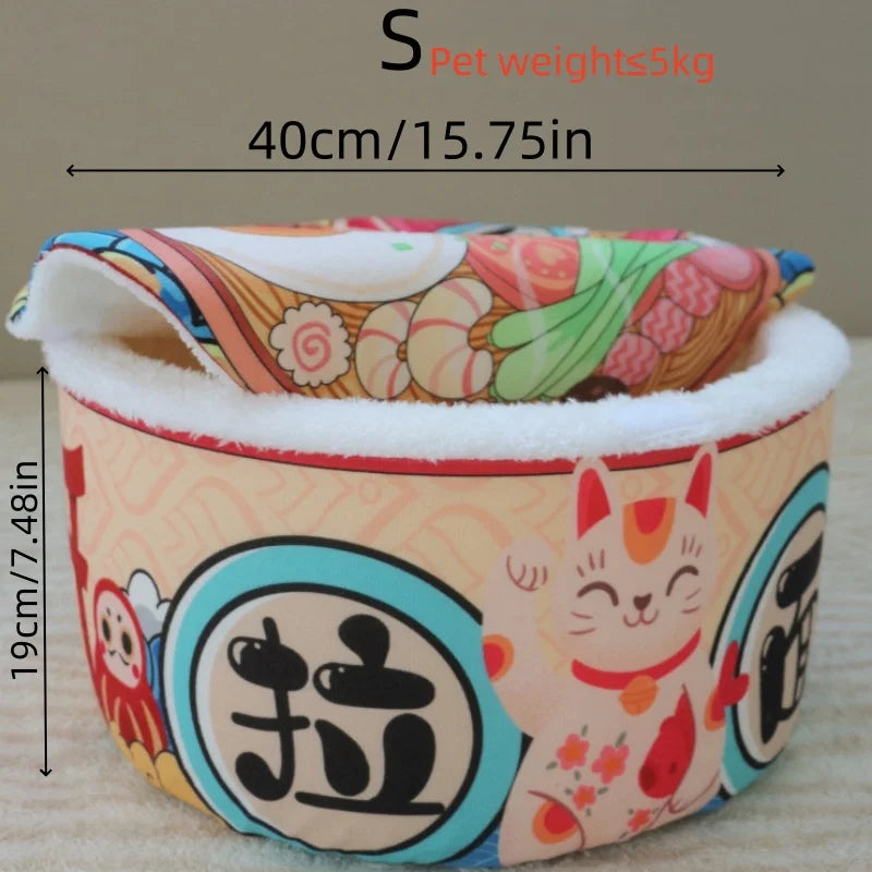 Dog & Cat Home Kennel Super Large Instant Noodle Warm – 3 Colors