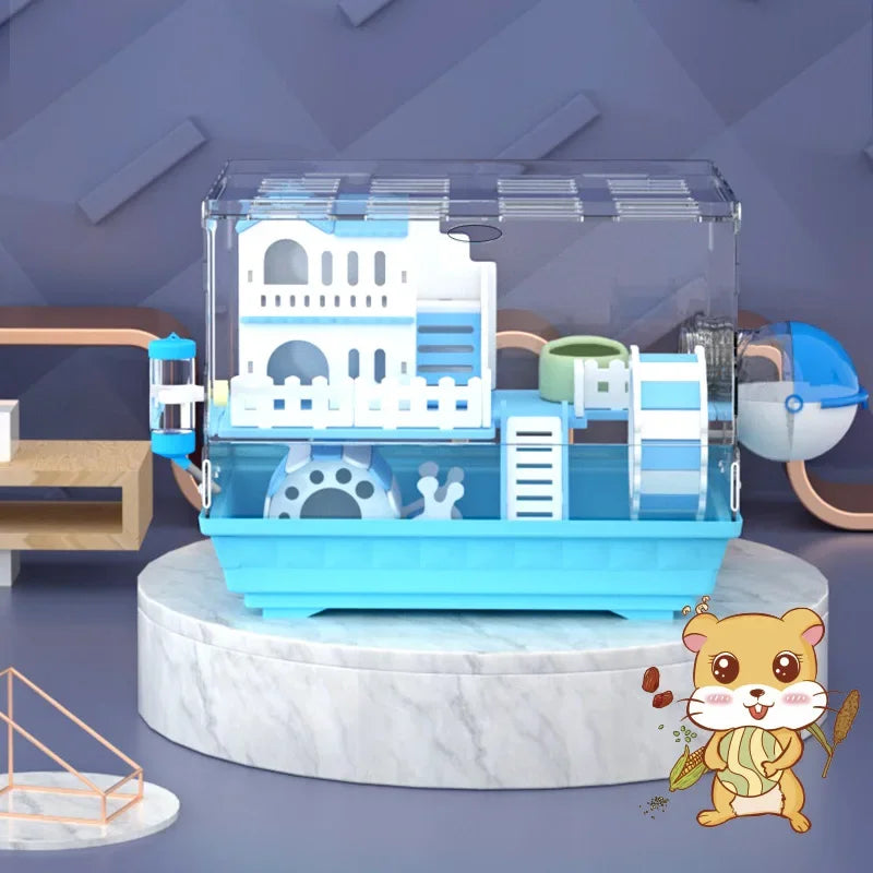 Transparent Acrylic Hamster Cage Double - MyPetDollar.com