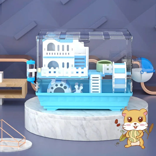 Transparent Acrylic Hamster Cage Double - MyPetDollar.com