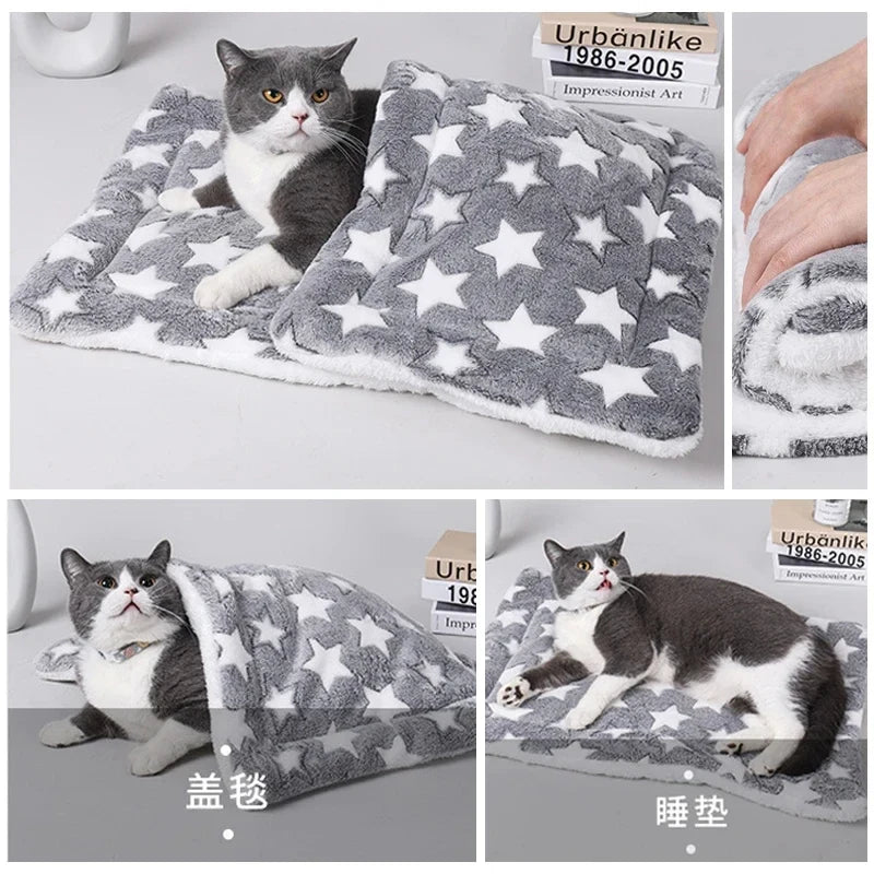 Flannel Pet Sleeping Mat Dog Bed Cat Litter - MyPetDollar.com