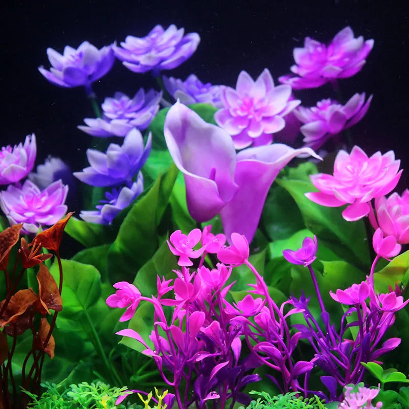 Artificial Water Plant Flower Set Sight of - MyPetDollar.com