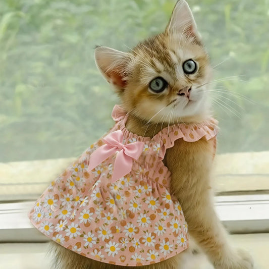 1pc Cat Skirt Pet Dress Dog Summer Dress - MyPetDollar.com