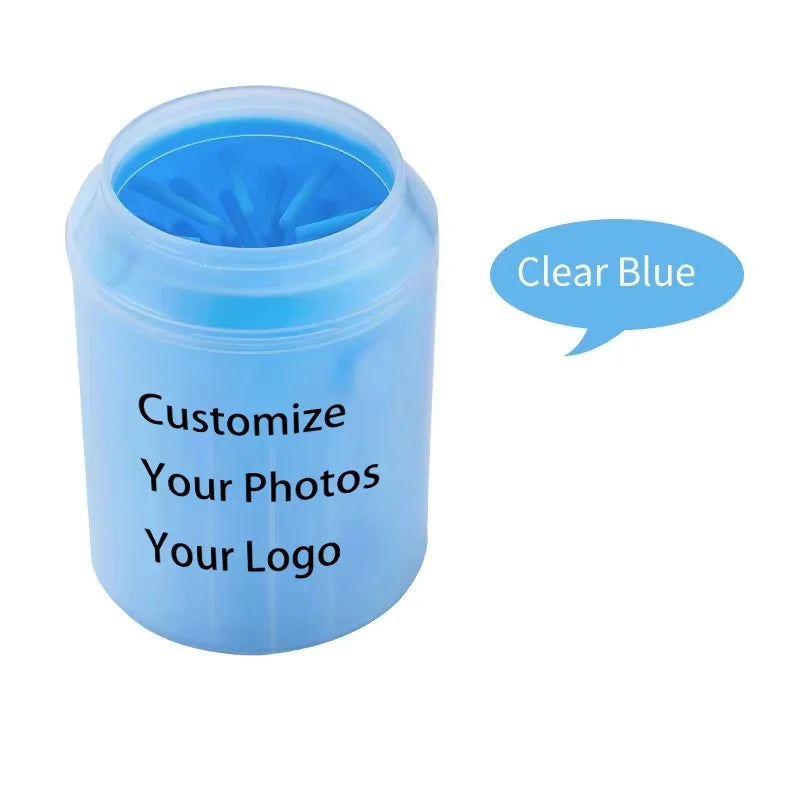 Custom Logo Soft Silicone Dog Paw Cleaner - MyPetDollar.com