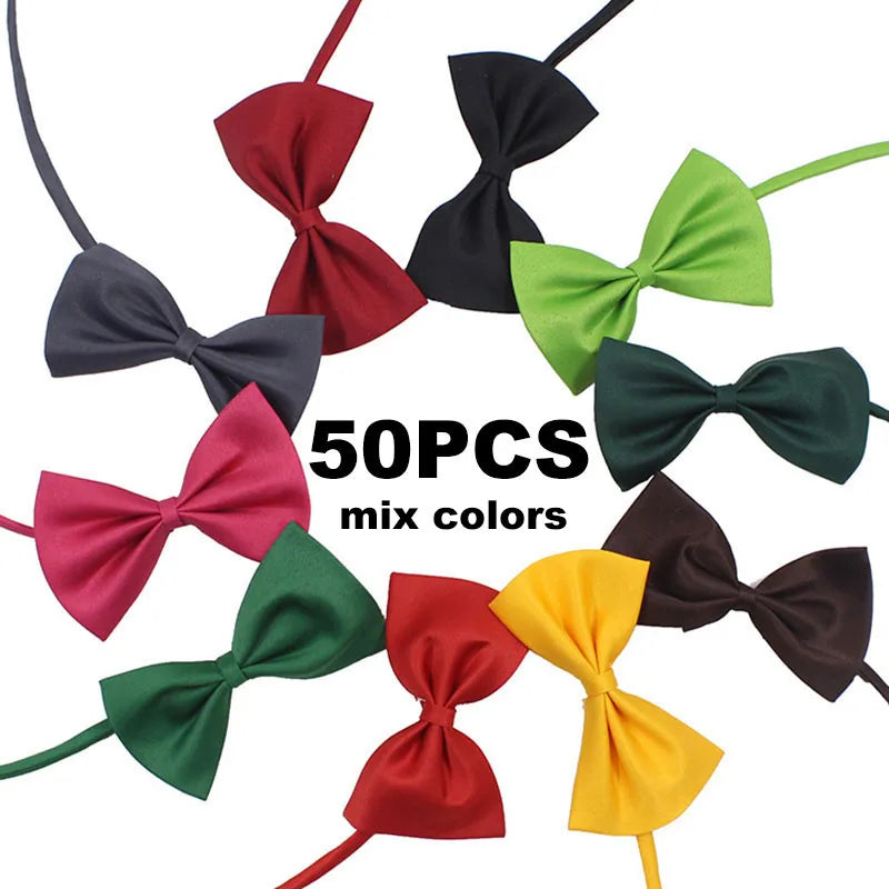 Dog Bow Ties for with Adjustable Collar