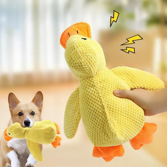 Plush Companion Sleeping Duck Dog Toys for - MyPetDollar.com