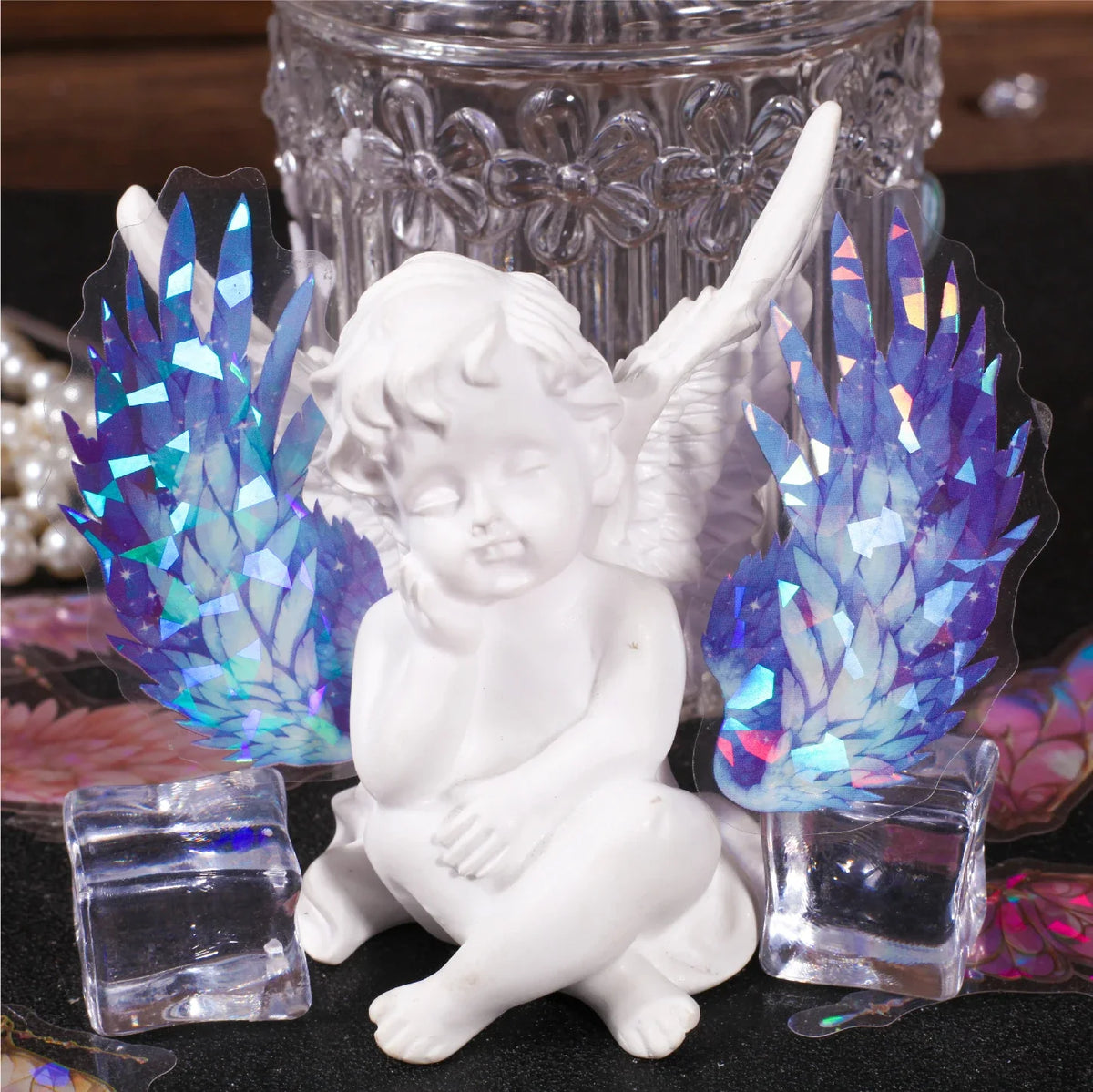 20 pcs Angel Wings PET Stickers pack Junk - MyPetDollar.com