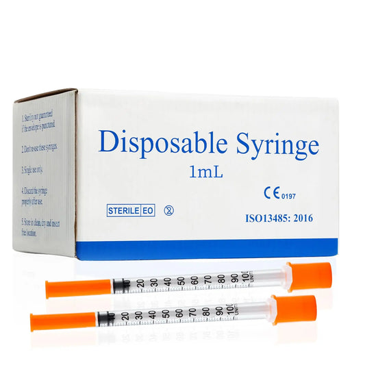 100pcs/box 1ml/1cc 31G 8mm insulin Syring - MyPetDollar.com