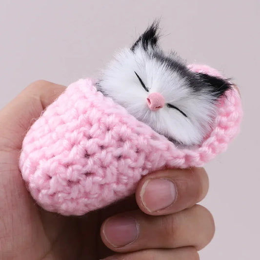 Simulation Mini Cat Cute Plush Cats with - MyPetDollar.com