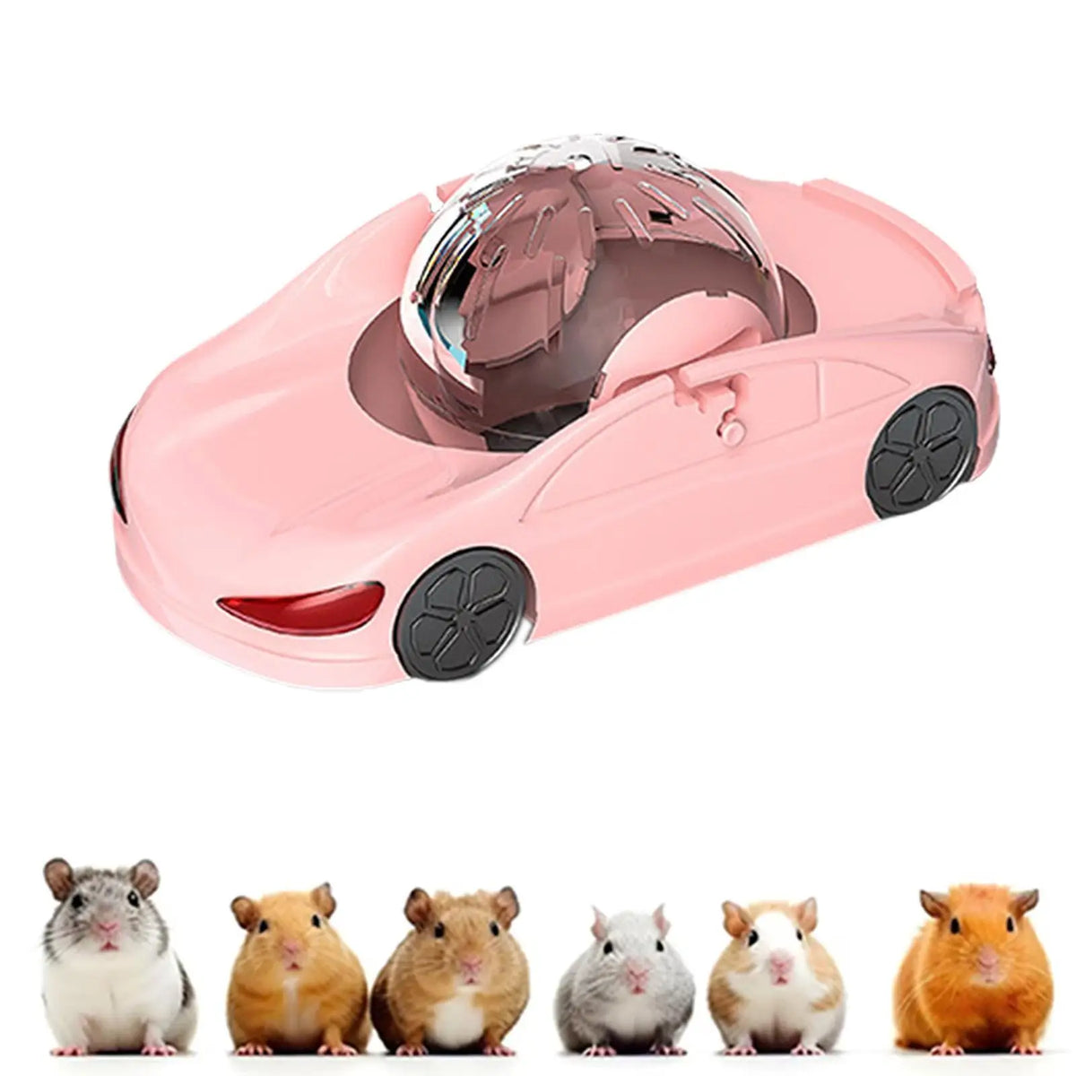 Hamster Exercise Wheel Plaything Car Novelty Lightweight Portable
