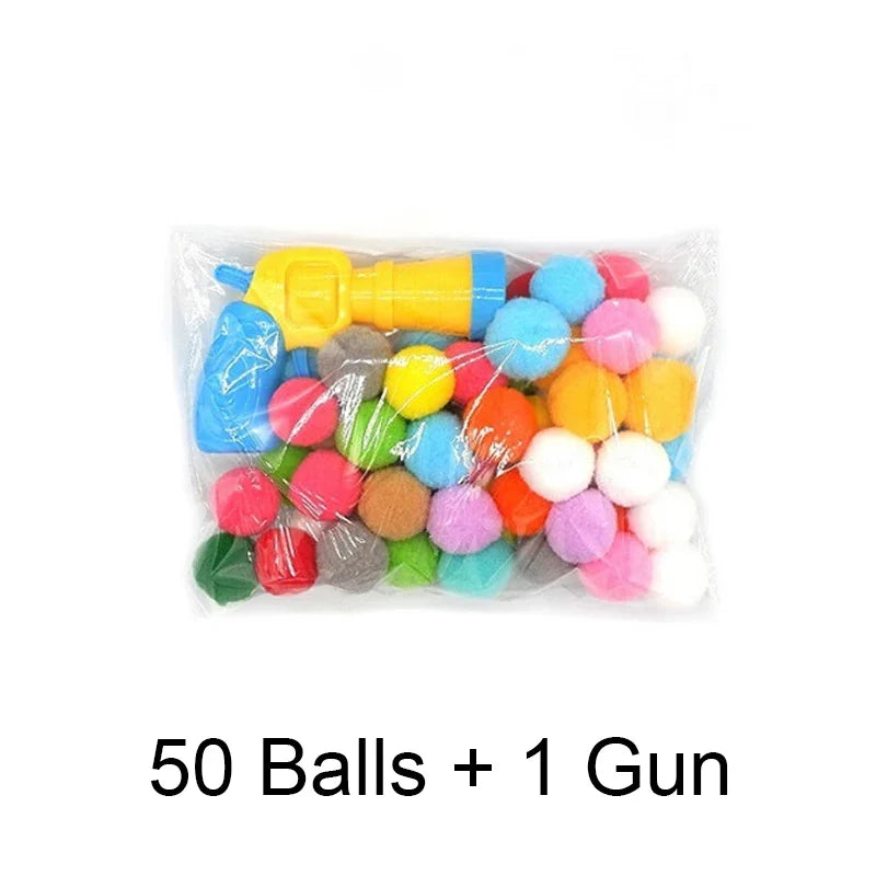 Cat Plush Ball Shooting Gun Relieving Depression Silent