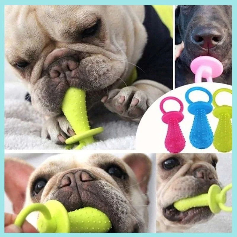 Pet Rubber Pacifier Dog Toy Interactive - MyPetDollar.com