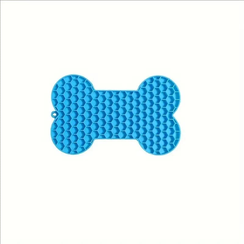 Bone Shape Silicone Licking Pad Pet Dog - MyPetDollar.com