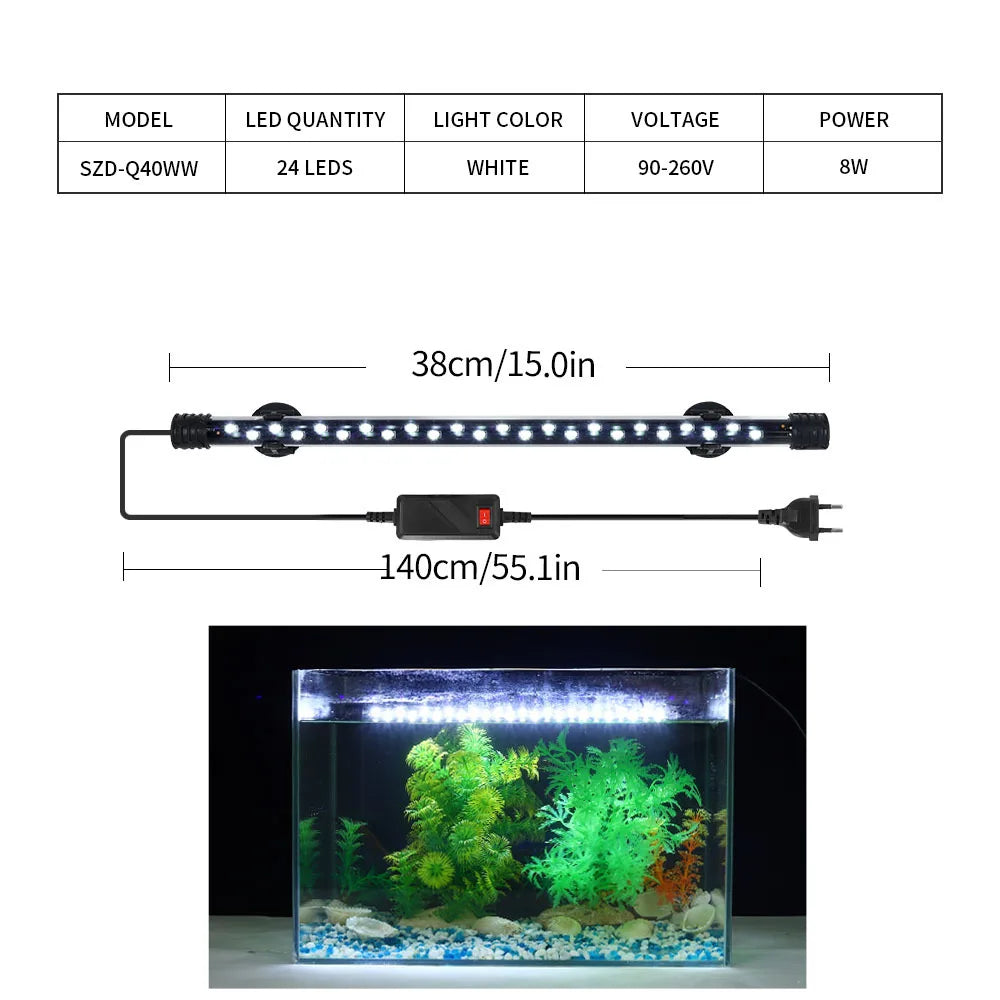 90-260V Aquarium Light LED Waterproof Fish - MyPetDollar.com