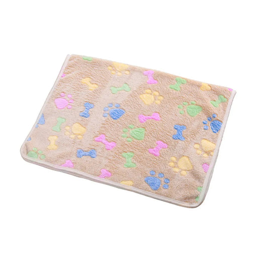 Warm Pet Blanket Brown 60x40cm Dog Cushion - MyPetDollar.com