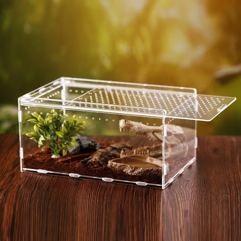 Transparent Reptiles Terrarium Ventilated - MyPetDollar.com