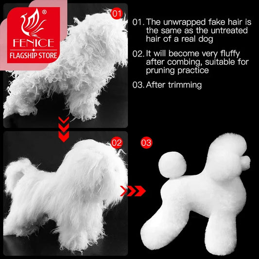 Fenice Pet Simulation Hair Grooming Fake Dog - MyPetDollar.com