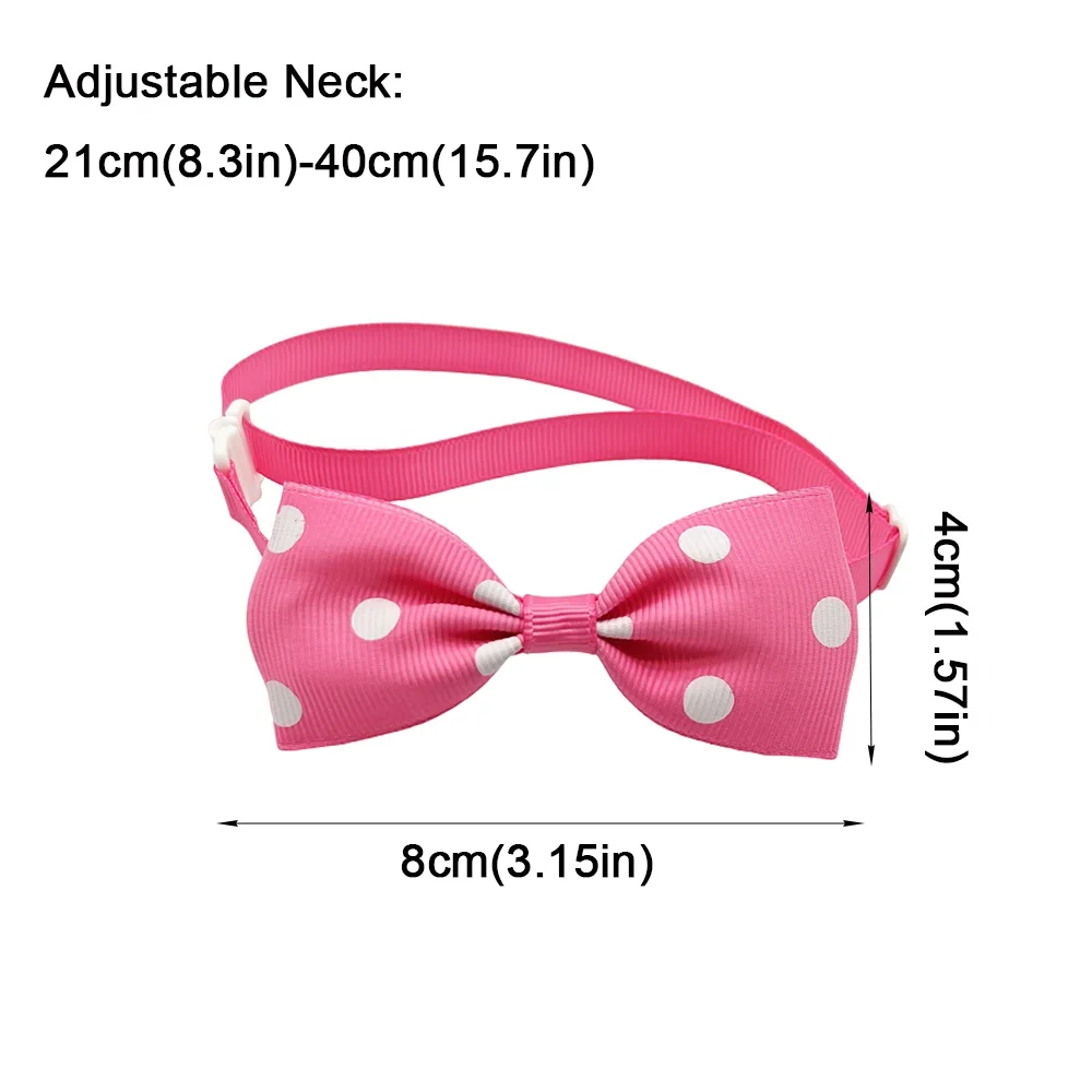 10pcs Ribbon Bow Ties For Dogs Adjustable - MyPetDollar.com