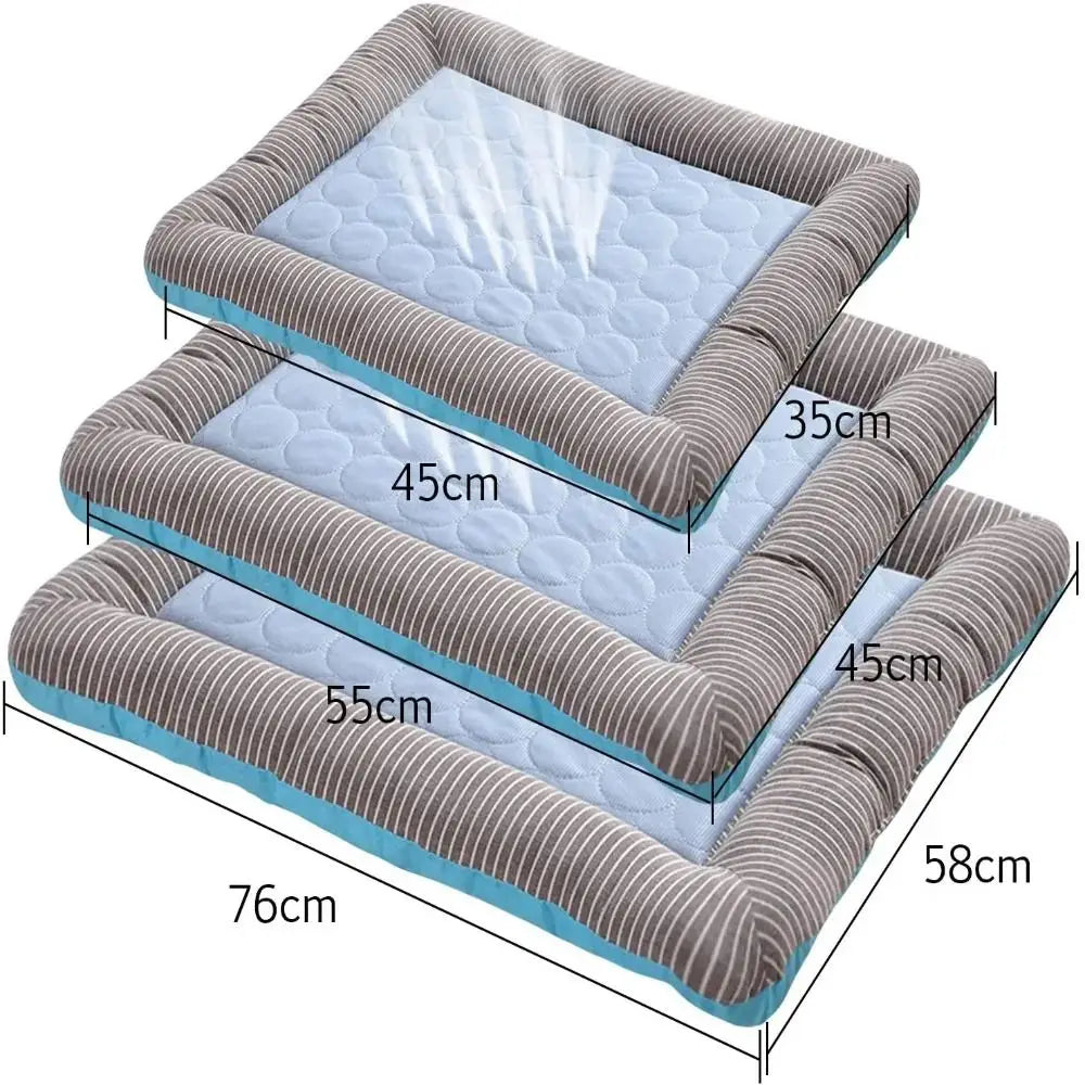 Ice Silk Material Cooling Pad Bed for Dogs - MyPetDollar.com
