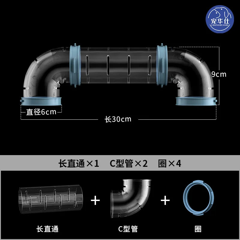 Hamster Tunnel Straight Pipe DIY Cage – Small Pet Houses, Crates & Cages