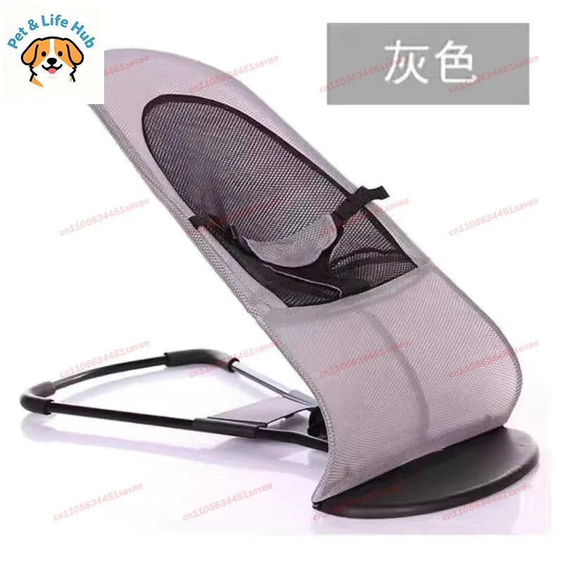 Summer Pet Foldable Rocking Chair Breathable Bed, Adjustable