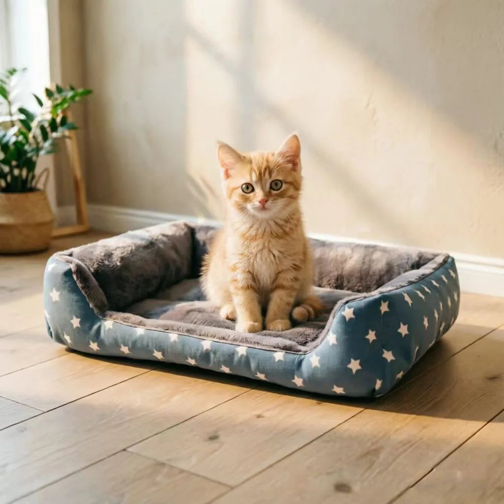 2023 Warm Soft Plush Pet Bed for Small - MyPetDollar.com