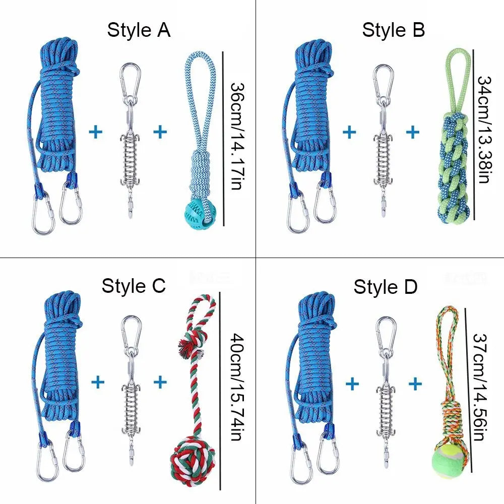 Bite Resistant Dog Spring Pole Toys 5M - MyPetDollar.com