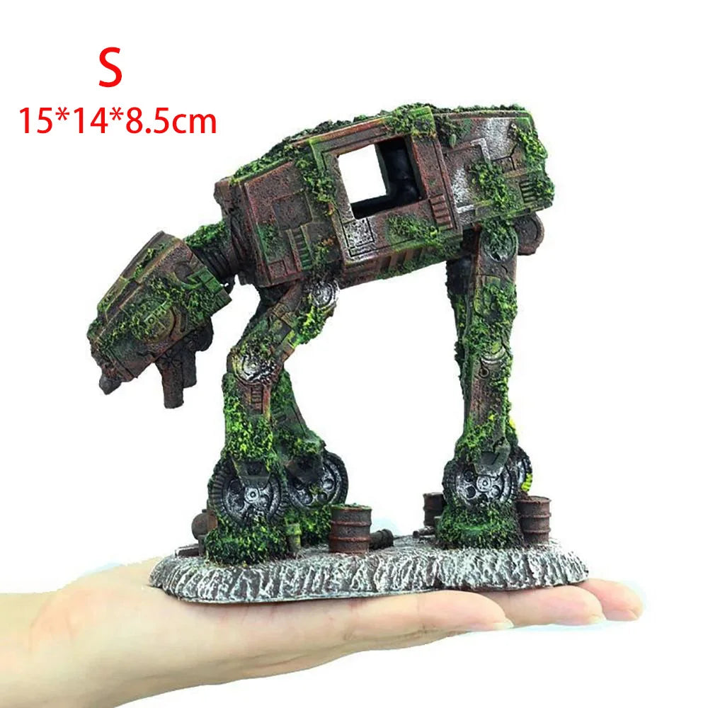 Creative Landscaping Car Robot Dog Transformers Theme Fish – Dog Supplies