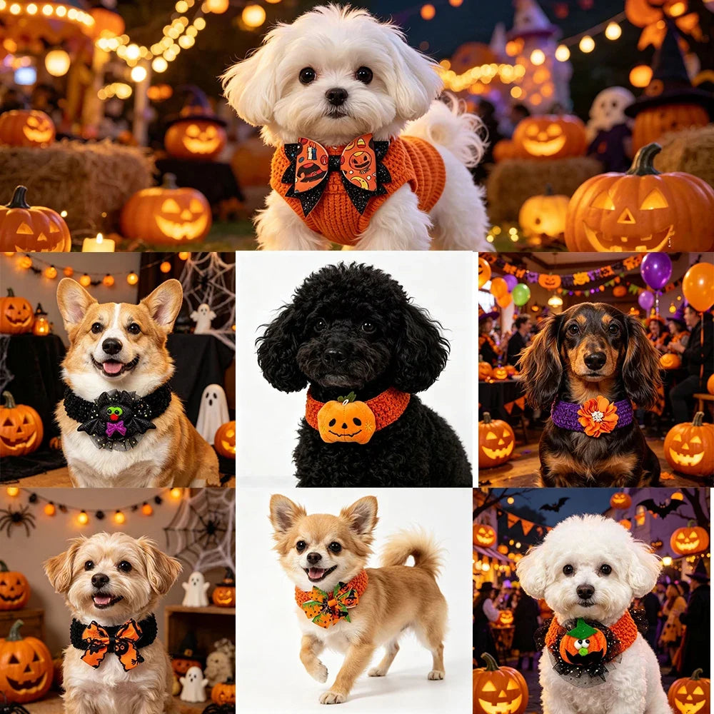 30pcs Pet Grooming Dog Bowtie Halloween - MyPetDollar.com