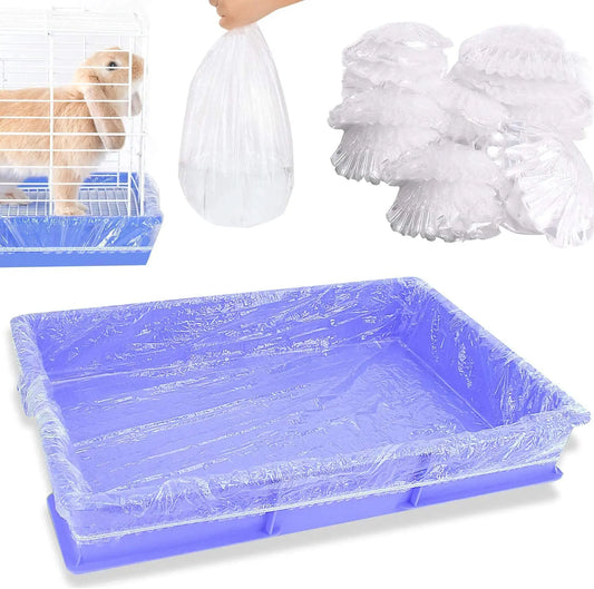 Rabbit Cage Liners Disposable Clear Plastic - MyPetDollar.com