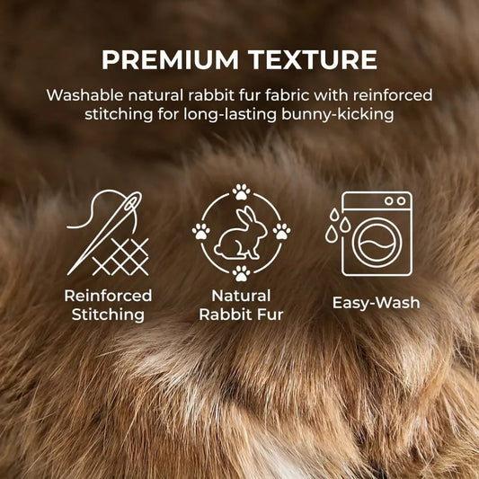 Cat Toy Ball Cat Bunny-kick Ball Furry Ball - MyPetDollar.com