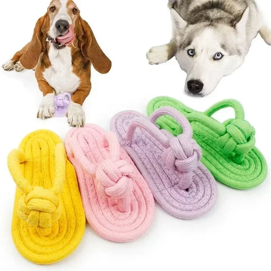 Pet Interactive Chewing Toy Cotton Slipper - MyPetDollar.com