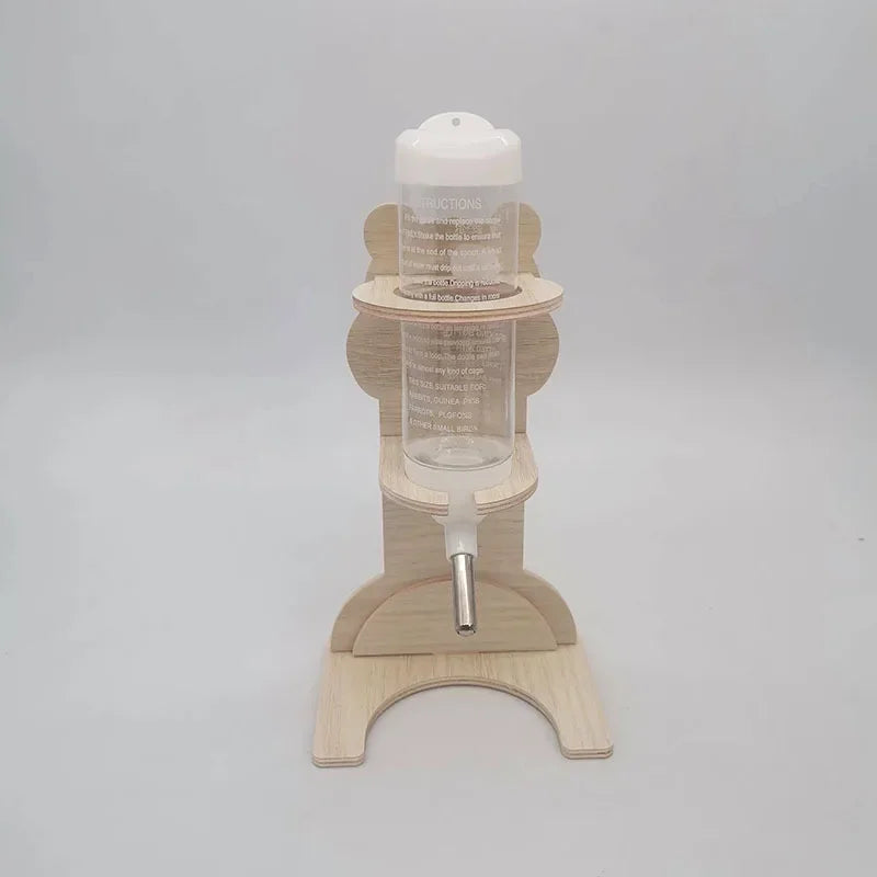 Wood Set Hamster Ball Water Bottle Rack