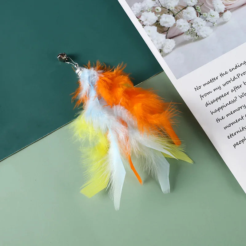 Cat Feather Toy Accessories False Mouse Worm - MyPetDollar.com