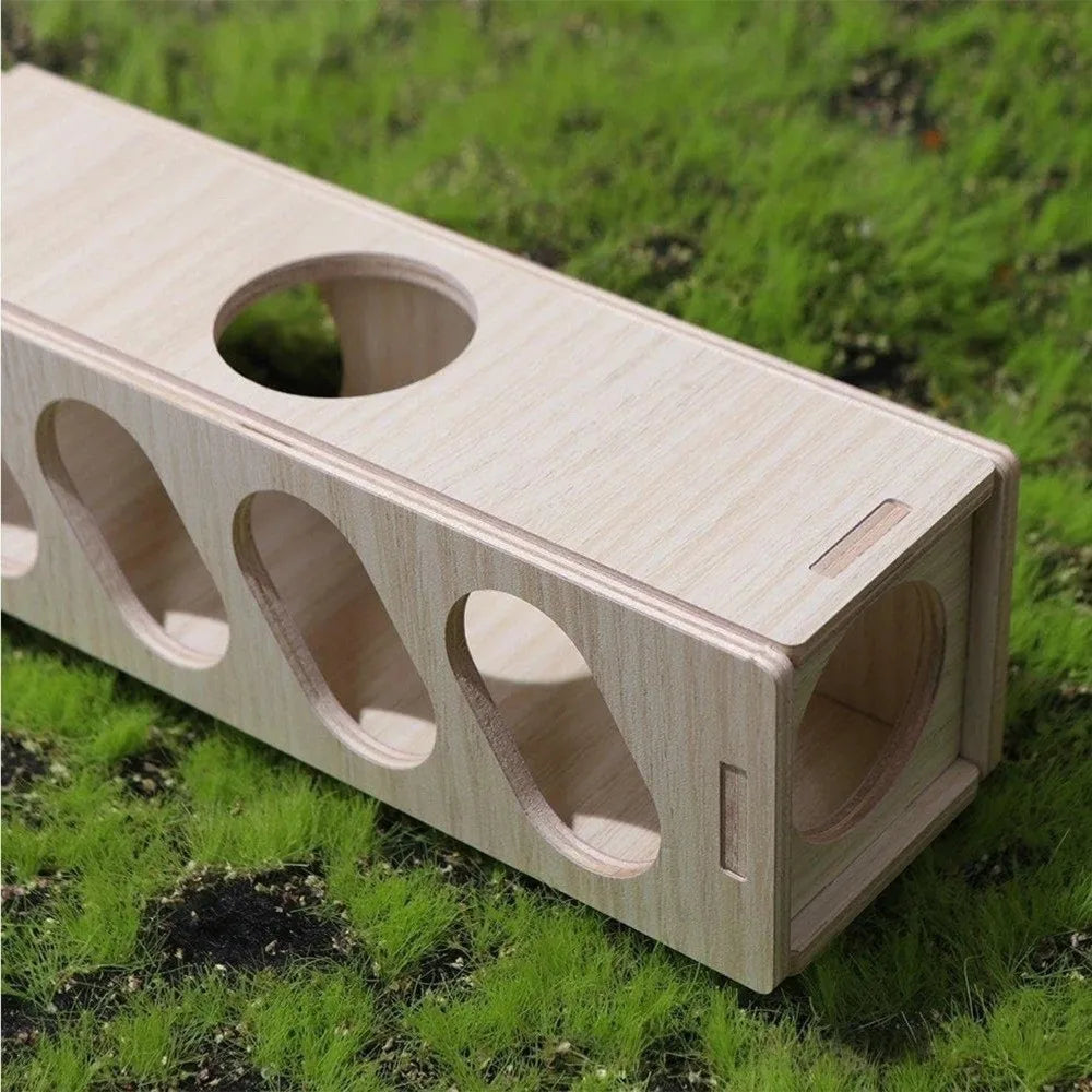 New Natural Wood Hamster Tunnel Durable - MyPetDollar.com