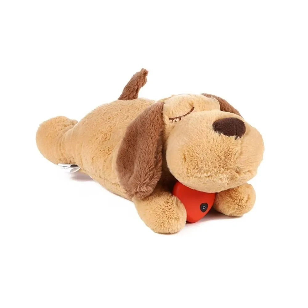 Soft Sleep Aid Dog Heartbeat Toy Anxiety Relief Stuffed Animal – Dog Supplies