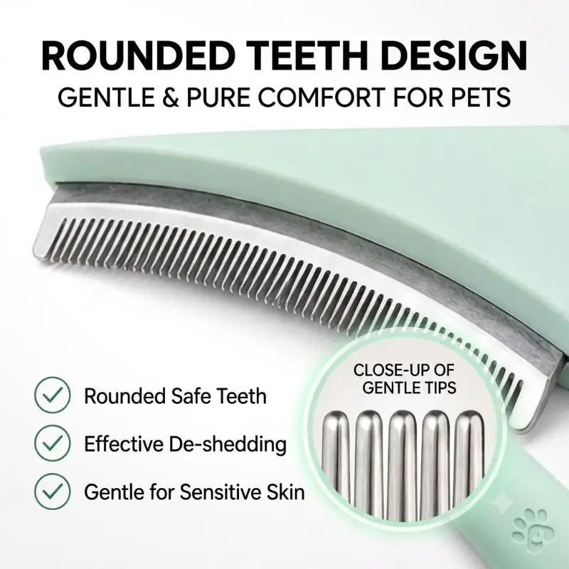 {YY30} Pet Deshedding Brush With Safe - MyPetDollar.com
