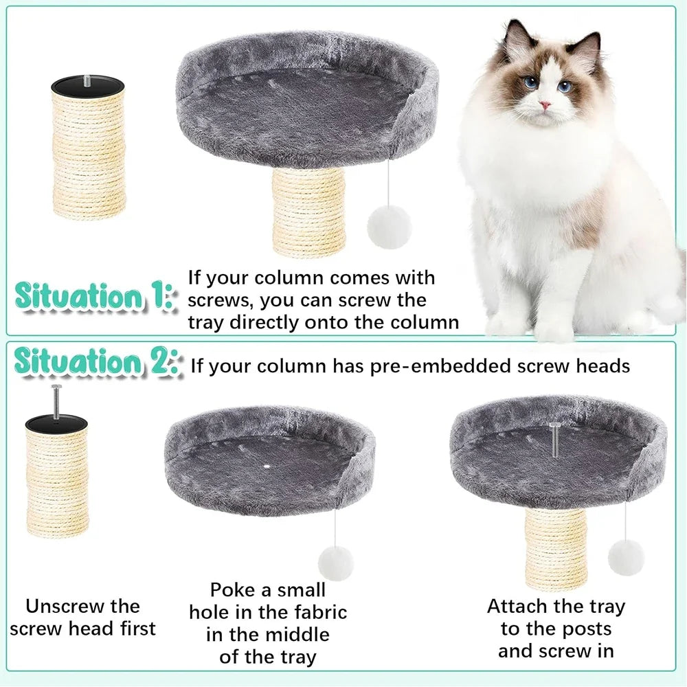 35cm Soft Plush Cat Tree Replacement - MyPetDollar.com