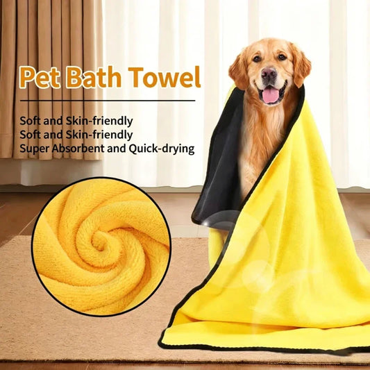 Microfiber Pet Bath Towel Super Absorbent - MyPetDollar.com