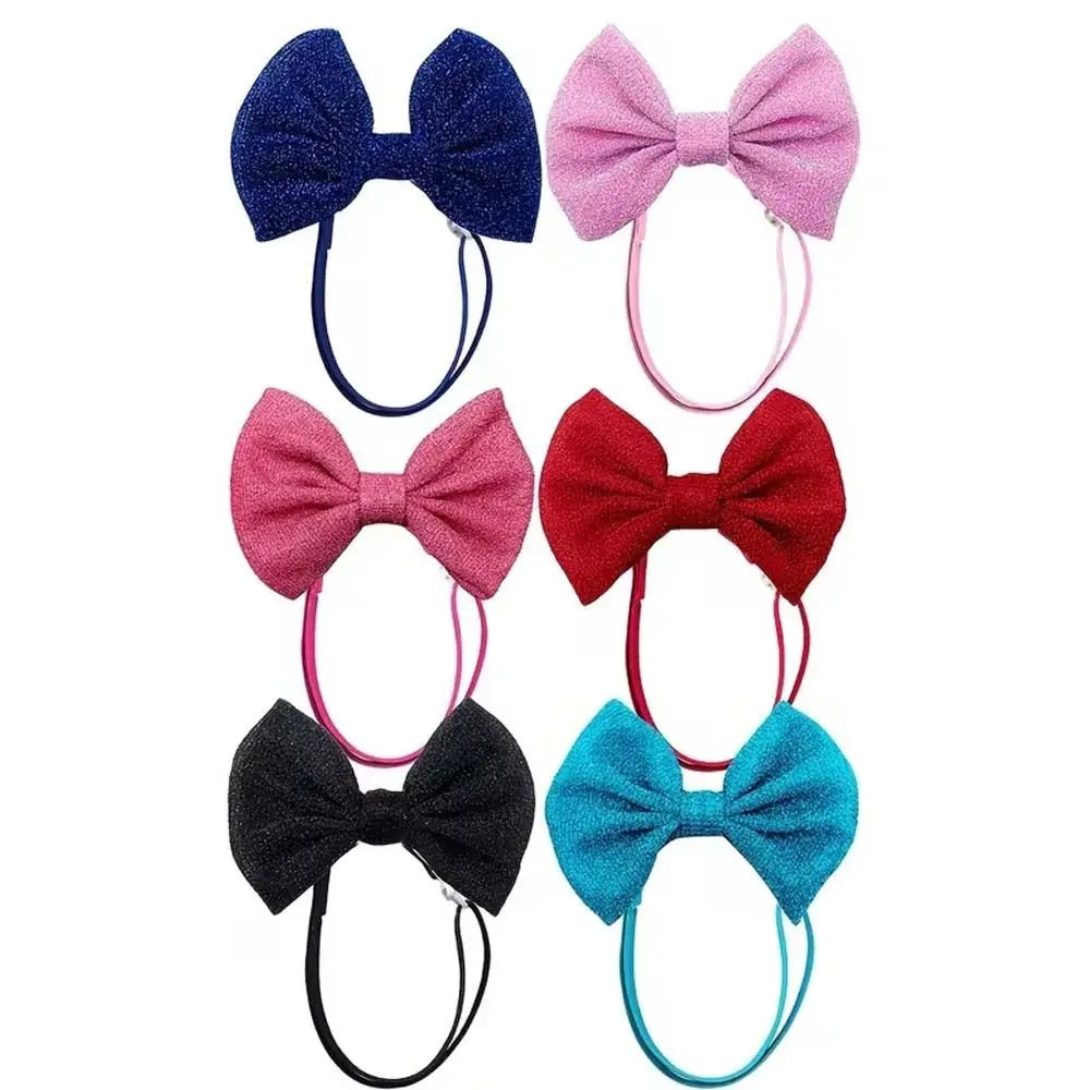 Cloth Dog Hair Bow Headbands Colorful - MyPetDollar.com