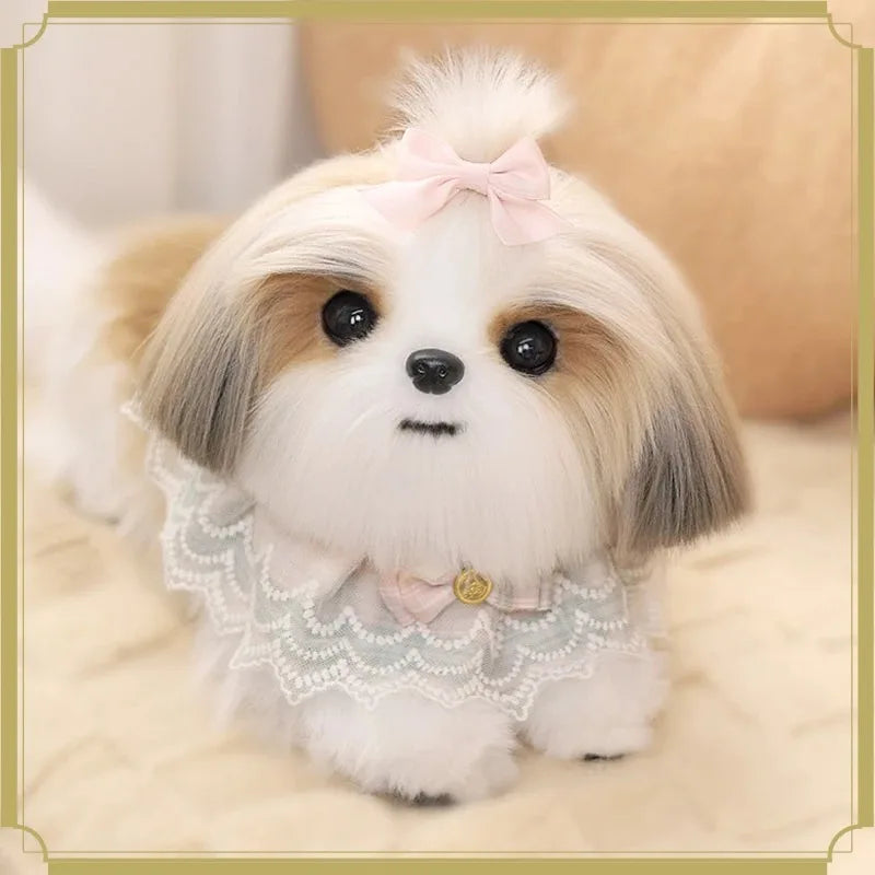 Lifelike Simulation Shih Tzu Stuffed Animal - MyPetDollar.com