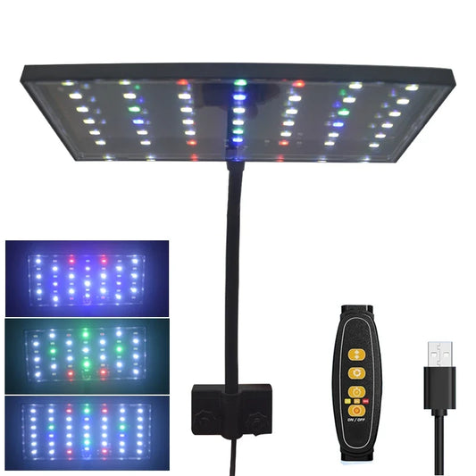 USB Aquarium LED Light Full Spectrum Aquatic - MyPetDollar.com