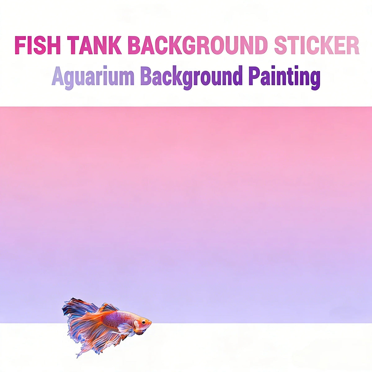 Pink Purple Gradient, Fish Tank Background - MyPetDollar.com