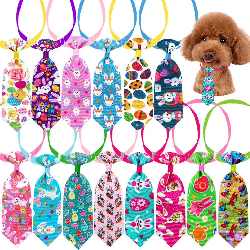 10pcs Easter Day Colorful Bows For Dog Pet - MyPetDollar.com