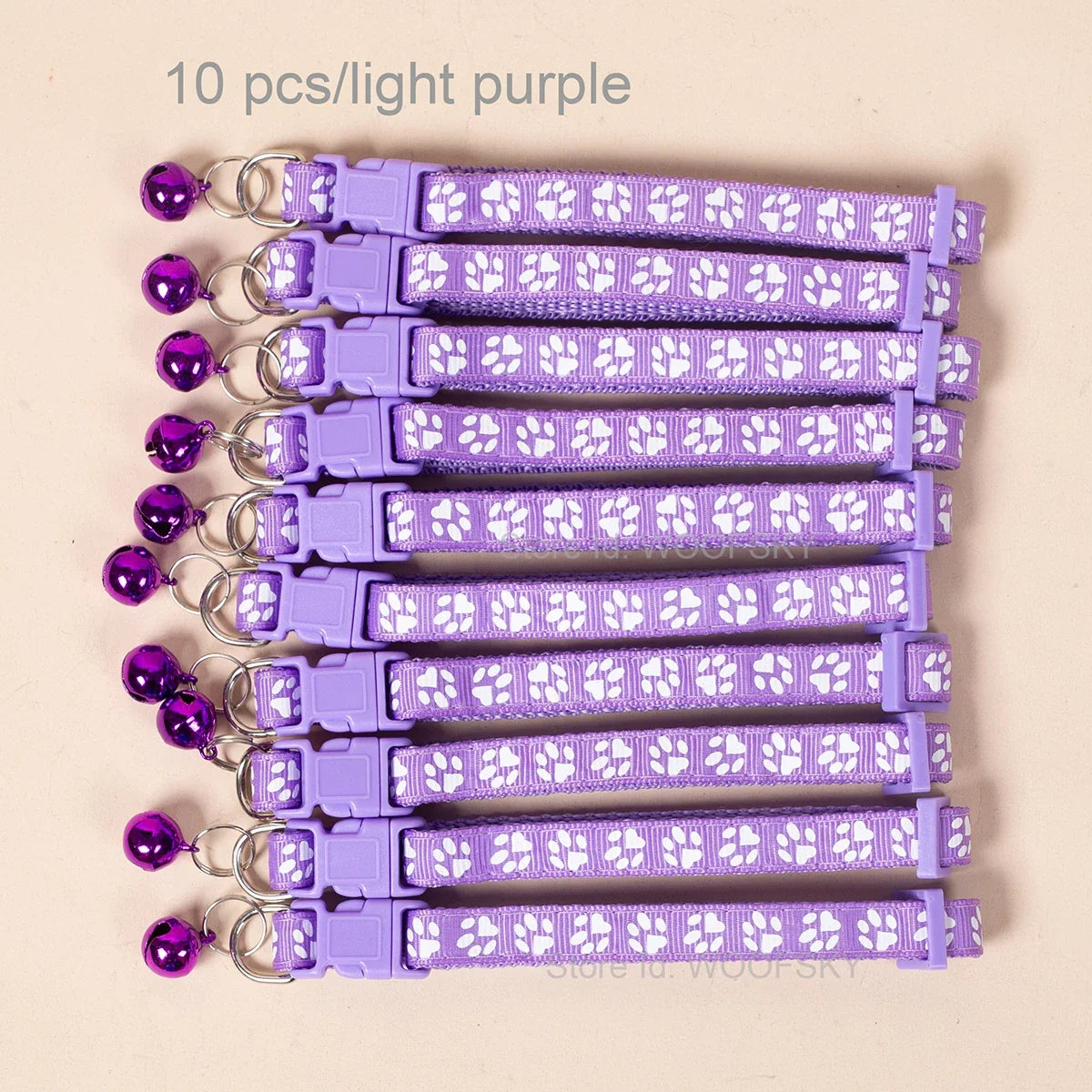 10pcs Colorful Pet Collars with Bell 23 - MyPetDollar.com