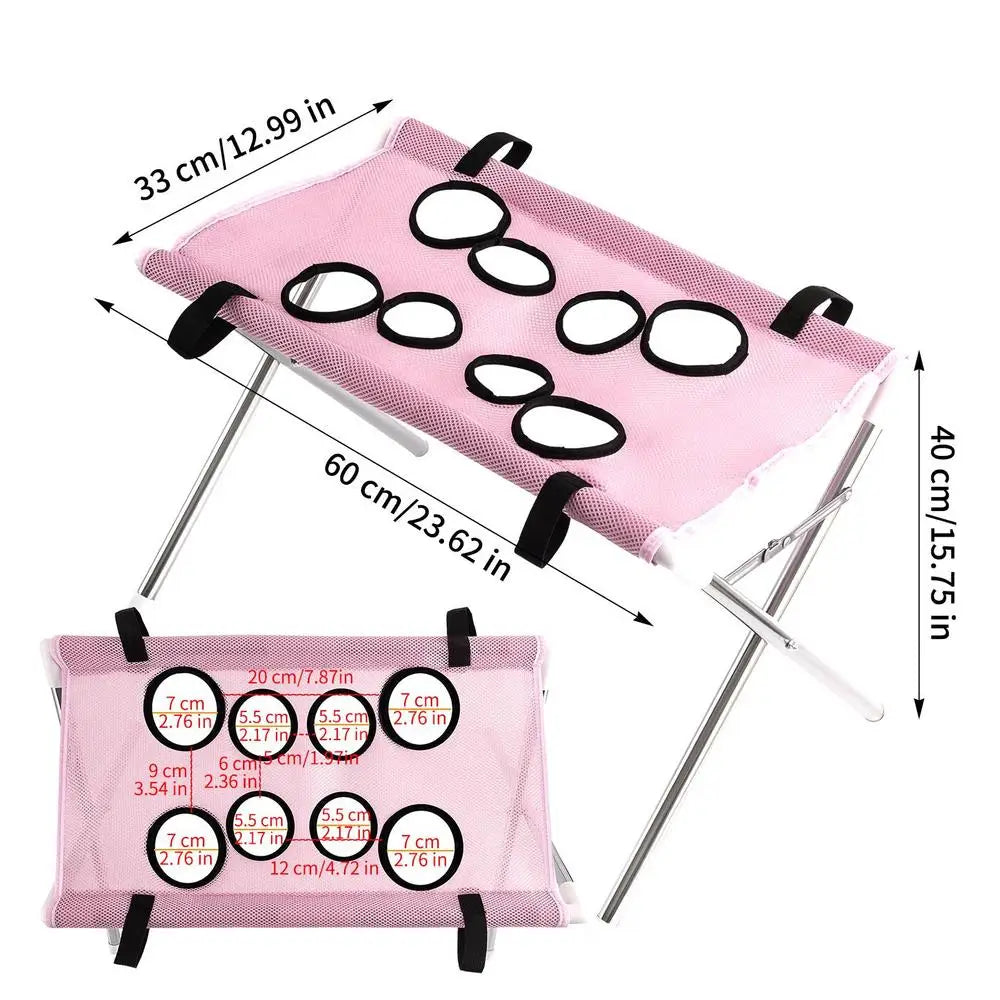 Pet Grooming Hammock 8-Hole Design Anti Escaping Cats Sling – Cat Supplies