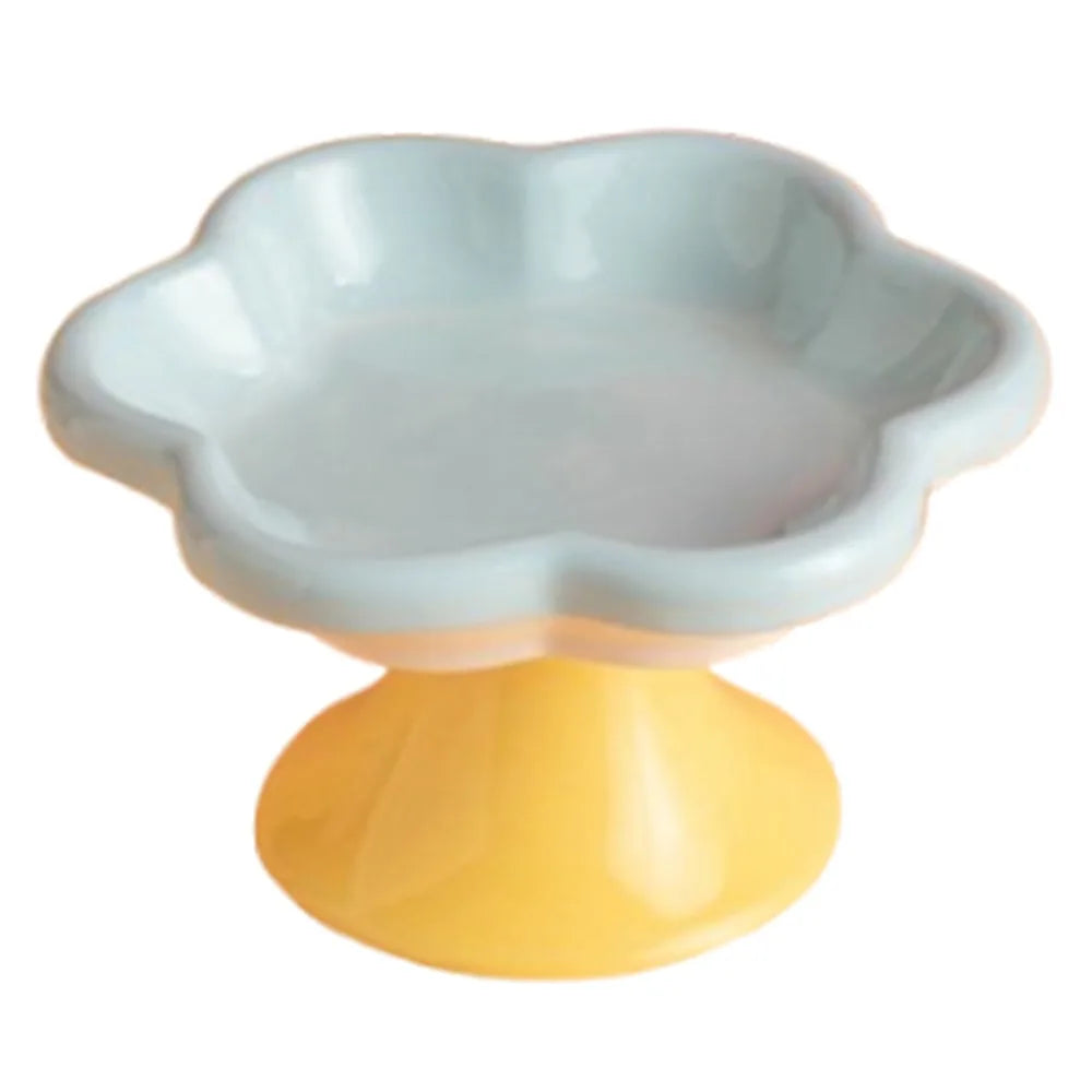 Anti Tipping Ceramic Cat Bowl Neck Protection Non Slip Pet – 3 Colors
