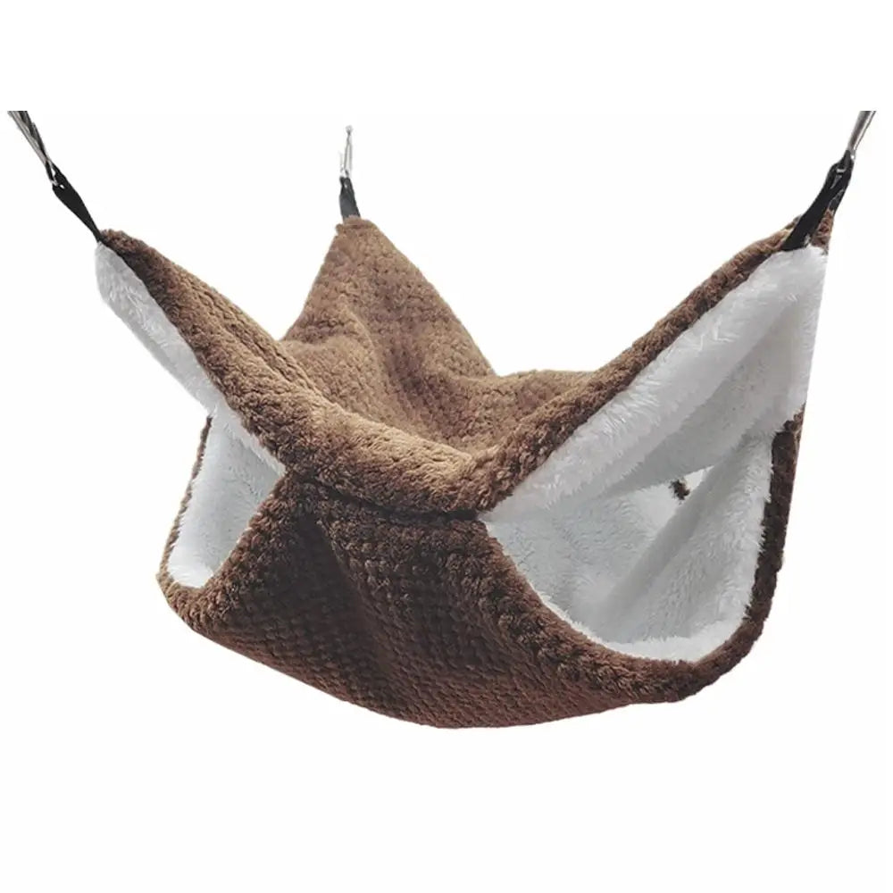 Plush Hamster Nest Winter Bed Home Shed Hanging Hammock for Small Pets